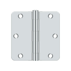 Deltana 3 1/2 x 3 1/2 Inch  Door Hinge -Polished Chrome