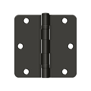 Deltana 3 1/2 x 3 1/2 Inch  Door Hinge - Oil Rubbed Bronze