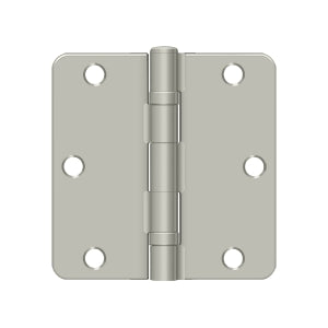 Deltana 3 1/2 x 3 1/2 Inch  Door Hinge - Brushed Nickel