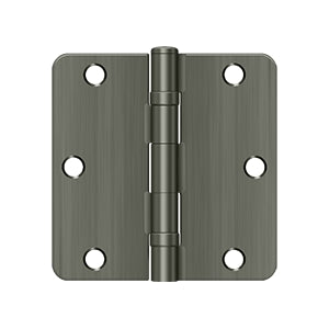 Deltana 3 1/2 x 3 1/2 Inch  Door Hinge - Antique Nickel