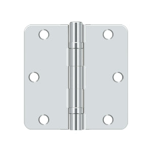 Deltana 3 1/2 x 3 1/2 Inch  Door Hinge - Polished Chrome