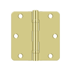 Deltana 3 1/2 x 3 1/2 Inch  Door Hinge - Polished Brass