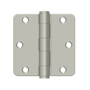 Deltana 3 1/2 x 3 1/2 Inch  Door Hinge - Brushed Nickel