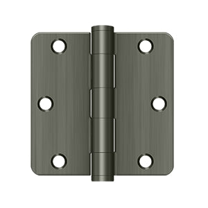 Deltana 3 1/2 x 3 1/2 Inch  Door Hinge - Antique Nickel