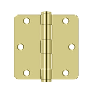Deltana 3 1/2 x 3 1/2 Inch  Door Hinge - Polished Brass