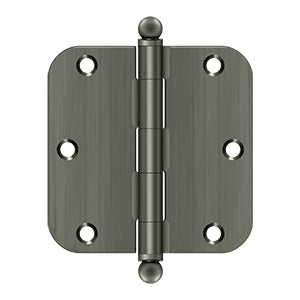 Deltana 3 1/2 x 3 1/2 Inch  Door Hinge - Antique Nickel