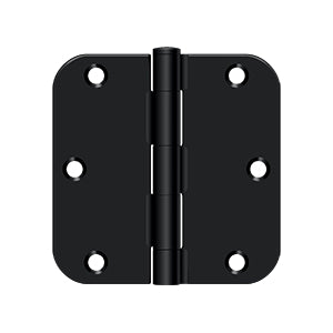Deltana 3 1/2 x 3 1/2 Inch  Door Hinge - Flat Black