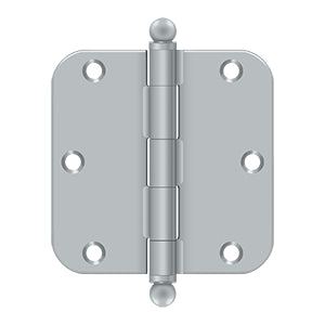 Deltana 3 1/2 x 3 1/2 Inch  Door Hinge - Brushed Chrome