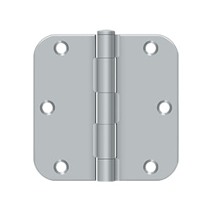 Deltana 3 1/2 x 3 1/2 Inch  Door Hinge - Brushed Chrome