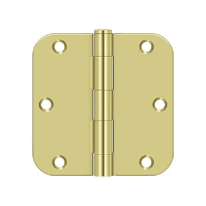 Deltana 3 1/2 x 3 1/2 Inch  Door Hinge - Polished Brass