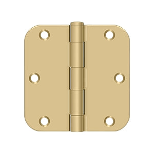 Deltana 3 1/2 x 3 1/2 Inch  Door Hinge - Satin Brass