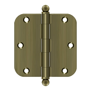 Deltana 3 1/2 x 3 1/2 Inch  Door Hinge - Antique Brass