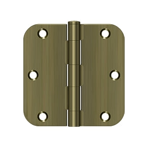 Deltana 3 1/2 x 3 1/2 Inch  Door Hinge - Antique Brass