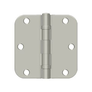 Deltana 3 1/2 x 3 1/2 Inch  Door Hinge - Brushed Nickel