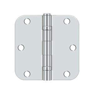 Deltana 3 1/2 x 3 1/2 Inch  Door Hinge - Polished Chrome