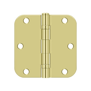 Deltana 3 1/2 x 3 1/2 Inch  Door Hinge - Polished Brass