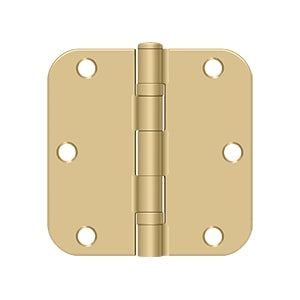 Deltana 3 1/2 x 3 1/2 Inch  Door Hinge - Satin Brass