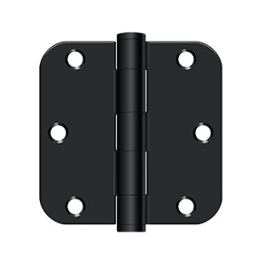 Deltana 3 1/2 x 3 1/2 Inch  Door Hinge - Flat Black