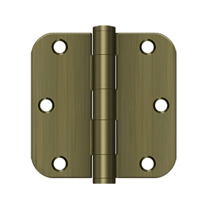 Deltana 3 1/2 x 3 1/2 Inch  Door Hinge - Antique Brass
