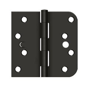 Deltana 4 x 4 Inch  Door Hinge - Oil Rubbed Bronze - Right Handing