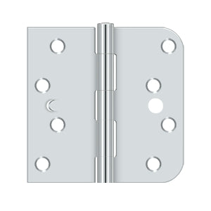 Deltana 4 x 4 Inch  Door Hinge - Polished Chrome - Right Handing