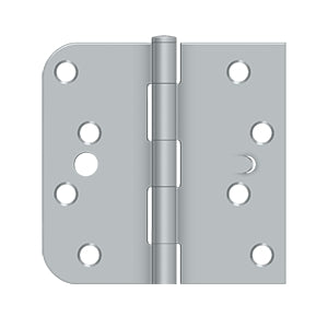 Deltana 4 x 4 Inch  Door Hinge - Brushed Chrome - Left Handing