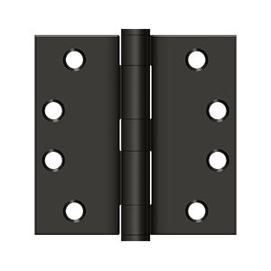 Deltana 4 x 4 Inch  Door Hinge - Oil Rubbed Bronze