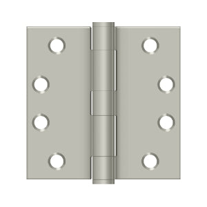 Deltana 4 x 4 Inch  Door Hinge - Brushed Nickel