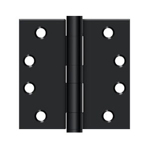 Deltana 4 x 4 Inch  Door Hinge - Flat Black