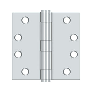 Deltana 4 x 4 Inch  Door Hinge - Polished Chrome
