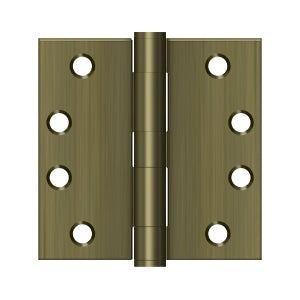 Deltana 4 x 4 Inch  Door Hinge - Anitque Nickel