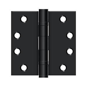 Deltana 4 x 4 Inch  Door Hinge - Flat Black
