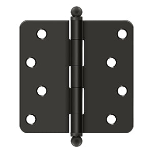 Deltana 4 x 4 Inch Door Hinge - Oil Rubbed Bronze