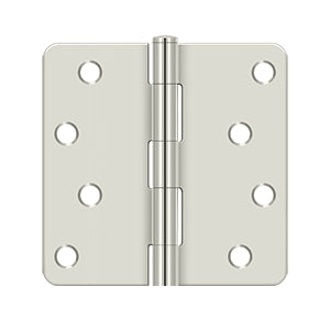 Deltana 4 x 4 Inch  Door Hinge - Polished Nickel