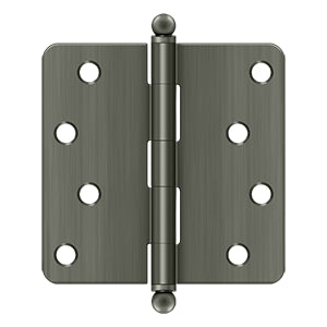 Deltana 4 x 4 Inch Door Hinge - Antique Brass