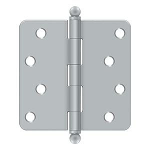 Deltana 3 1/2 x 3 1/2 Inch  Door Hinge - Brushed Chrome