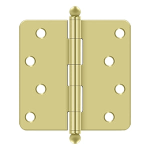 Deltana 4 x 4 Inch Door Hinge - Polished Brass