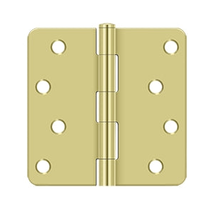 Deltana 4 x 4 Inch  Door Hinge - Polished Brass