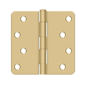 Deltana 4 x 4 Inch  Door Hinge - Brushed Brass