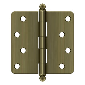 Deltana 3 1/2 x 3 1/2 Inch  Door Hinge - Antique Brass