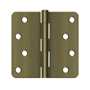 Deltana 4 x 4 Inch  Door Hinge - Antique Brass