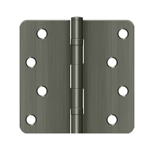 Deltana 4 x 4 Inch  Door Hinge - Antique Nickel