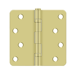 Deltana 4 x 4 Inch  Door Hinge - Polished Brass