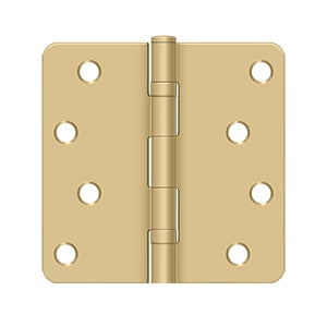 Deltana 4 x 4 Inch  Door Hinge - Brushed Brass