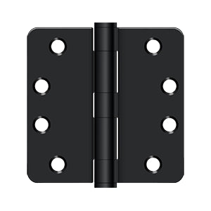 Deltana 4 x 4 Inch  Door Hinge - Flat Black