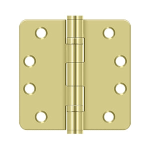 Deltana 4 x 4 Inch  Door Hinge - Polished Brass