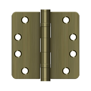 Deltana 4 x 4 Inch  Door Hinge - Antique Brass