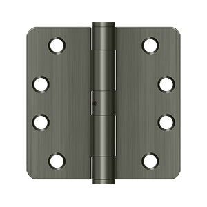 Deltana 4 x 4 Inch  Door Hinge - Antique Nickel