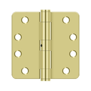 Deltana 4 x 4 Inch  Door Hinge - Polished Brass