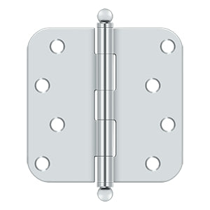 Deltana 3 1/2 x 3 1/2 Inch  Door Hinge - Polished Chrome